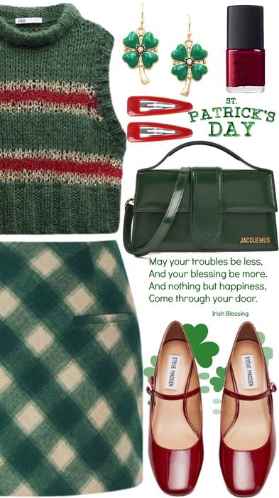 St. Patricks 🍀 Outfit | ShopLook St Patricks Outfit, St Pattys Day Outfit, Diy Outfits, St Patrick's Day Outfit, Irish Blessing, St Pattys Day, St Pattys, Outfit Shoplook, Aesthetic Movies