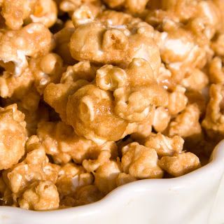 Kneady Sweetie: Butter Toffee Popcorn Butter Toffee Popcorn Recipe, Toffee Popcorn Recipe, Happy Hour Appetizers, Toffee Popcorn, Caramel Corn Recipes, Brown Sugar Recipes, Bite Size Snacks, Popcorn Treats, Popcorn Recipe