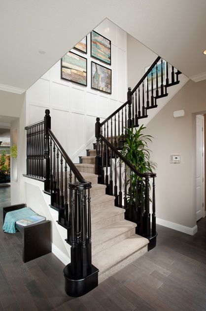 Carpeted Stairs With Black Railing, Hallway Black Stairs, Black Staircase Railing With Carpet, Black Banister With Carpet Stairs, Black And White Staircase With Carpet, Black And White Stairs With Carpet, Black Railing Stairs With Carpet, Black Stair Railing With Carpet, Black Stairs With Carpet