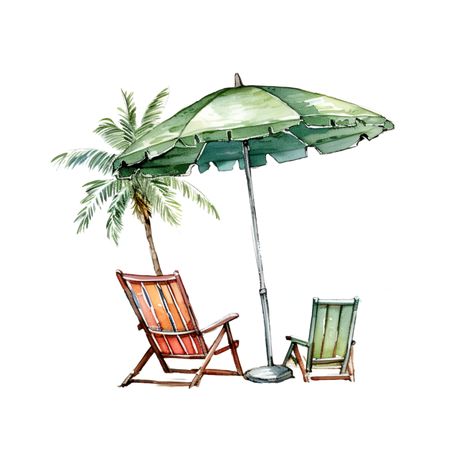 Summer Umbrella, Camping Pics, Beach Clipart, Summer Watercolor, Cute Summer Wallpapers, Beach Illustration, Print Design Art, Art Contest, Beach Scene