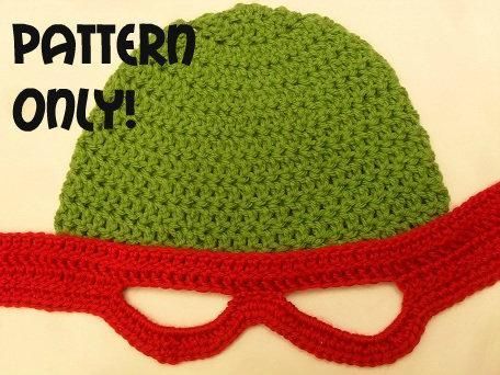 Ninja Turtles Crochet, Ninja Turtle Crochet, Turtles Crochet, Yarn Wigs, Ninja Turtle Hat, Turtle Hat, Turtle Crochet, Crochet Men, Crafting Inspiration