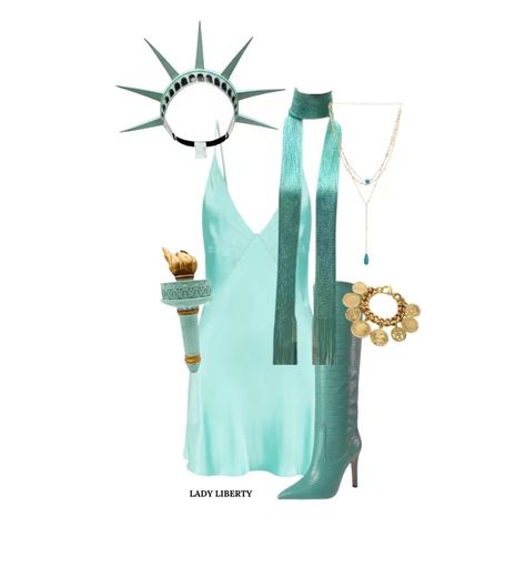 College Costumes, College Halloween, Lady Liberty, Costume Halloween, College Girls, Playing Dress Up, Costume Ideas, Halloween Costume, Halloween Costumes