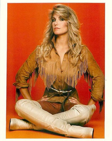 Over The Knee Leather Boots, Knee Leather Boots, Blonde Actresses, Heather Thomas, Hot Boots, Farrah Fawcett, Vintage Girls, Classic Hollywood, Celebrities Female