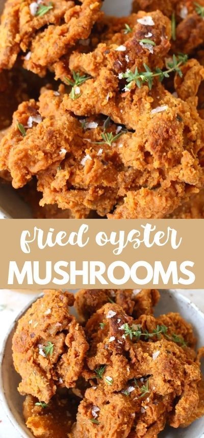 Fried Oyster Mushroom Recipe, Vegan Chicken Recipes, Fried Oyster Mushrooms, Mushroom Recipes Vegan, Oyster Mushroom Recipe, Fried Oyster, Vegan Fried Chicken, Vegan Fries, Fried Oysters