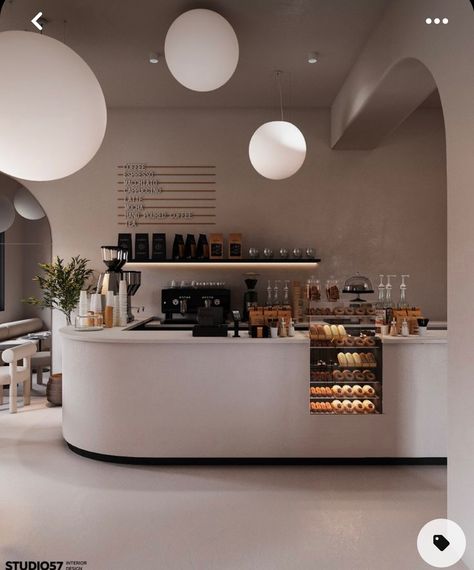 Gym Front Desk Design, Modern Cafe Exterior, Tiny Cafe Design, Front Desk Design, Matcha Cafe, Cafe Exterior, Cosy Cafe, Bakery Design Interior, Coffee Bar Design