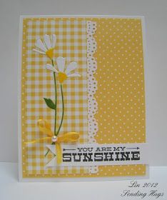 Sending Hugs: My Favorite Cards of 2012 Yellow Cards, Daisy Cards, Sending Hugs, Spring Cards, Quick Cards, Get Well Cards, My Sunshine, Pretty Cards, Simon Says