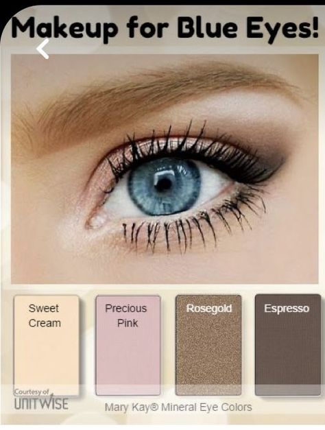 Kosmetyki Mary Kay, Mary Kay Eyeshadow, Mary Kay Eyes, Blue Eyes Pop, Eyeshadow For Blue Eyes, Mary Kay Consultant, Makeup For Blue Eyes, Mary Kay Cosmetics, Makijaż Smokey Eye