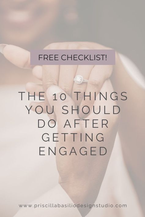 Congratulations! You just got engaged, and you’re ready to start planning the wedding of your dreams! But before you dig into the details, it’s important to take a few moments to get organized and ready for what lies ahead. To help you get started on the right foot, check out our free checklist of 10 Things to Do After Getting Engaged. Download it now and make sure you don’t miss any crucial steps in your wedding planning journey! Just Engaged Checklist, What To Do After The Wedding, First Things To Do After Getting Engaged, Things To Do After Getting Engaged, What To Do After You Get Engaged, I Just Got Engaged Now What, What To Do After Getting Engaged, Things To Do When You Get Engaged, Just Got Engaged Now What