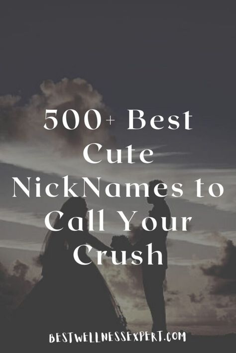 500+ Best Cute NickNames to Call Your Crush Cute Name To Call Your Crush, Cute Things To Call Your Crush Guys, Cute Crush Nicknames, What To Call Your Crush Nicknames, Named To Call Your Crush, Names To Call Your Crush In Your Phone, Name To Call Your Crush, Crush Nickname Ideas, Cute Names For Your Crush