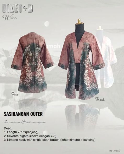 Outer Sasirangan rilis Sept24 #sasirangan #baju #design #art #fashion #style #clothes #banjarmasin #banjarbaru #martapura #kalsel #kekinian #viral Model Outer, Outer Dress, Style Clothes, Art Fashion, Dress Design, Meeting People, Design Art, Designer Dresses, Fashion Design