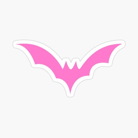 Pink Halloween Stickers, Barbie Brunch, Pink Emojis, Barbie Stickers, Batman Stickers, Pink Emoji, Bat Sticker, Pink Stickers, Superhero Suits