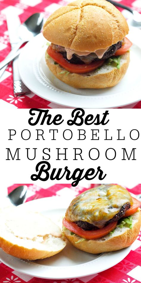 Portabella Mushroom Burger, Grilled Portabella Mushrooms, Portabella Mushrooms Recipes, Mushroom Burger Recipe, Portobello Mushroom Burger, Portobello Burger, Grilled Vegetable Recipes, Portobello Mushroom Recipes, Grilled Portobello