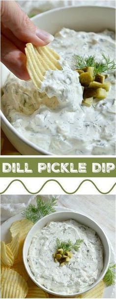 Dill Pickle Dip Recipe, Pickle Dip Recipe, Sandwich Vegetarian, Dill Pickle Dip, Pickle Dip, Easter Lunch, French Onion Dip, Cheesecake Dip, Creamy Dip