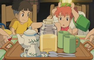 Ponyo's Hot Tea with Milk and Honey - Ghibli food Ponyo Milk Tea Recipe, Ghibli Recipes, Milk And Honey Drink, Anime Recipes, Nerdy Recipes, Honey Drink, Becoming Human, Hot Honey, Honey Badger