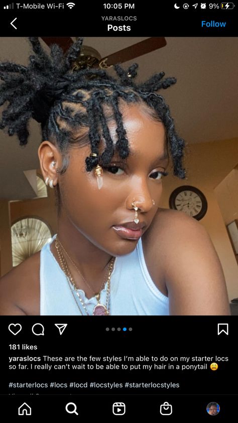 Style Starter Locs Black Women, Short Retwist Styles, Starter Loc Styles Medium Updo Women, Short Locs Retwist Styles, Loc Retwist Styles For Women Short, Retwist Styles For Short Locs Women, Hairstyles For Short Locs For Women, Short Loc Retwist Styles, Dredlocs Style Woman