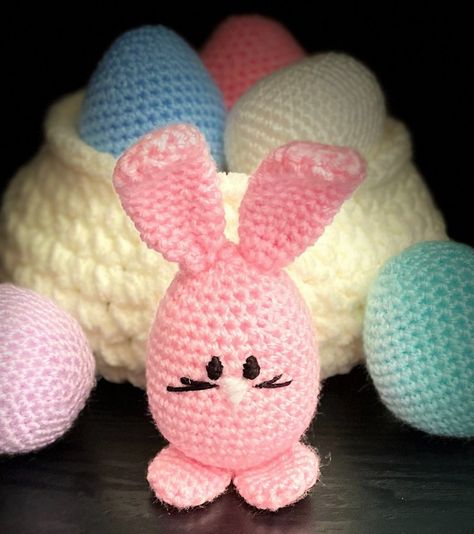 Crochet Easter Egg Bunny Free Pattern, Easter Eggs Crochet Patterns Free, Crochet Easter Bunnies Free Pattern, Free Crochet Easter Egg Pattern, Crochet Easter Bunnies, Free Crochet Easter Bunny Patterns, Easter Bunny Amigurumi Free Pattern, Easter Crochet Patterns Free Bunny, Amigurumi Egg Free Pattern