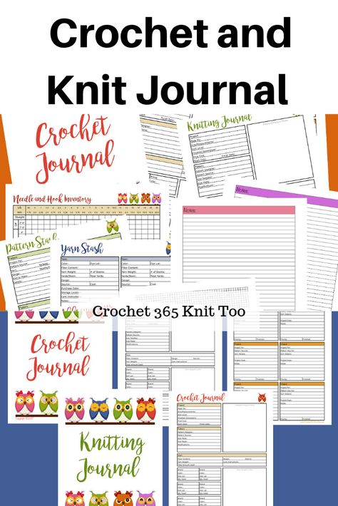 Crochet Journal Printable Free, Knitting Journal Free Printable, Crochet Planner Free Printable, Knitting Journal Ideas, Crochet Journal Ideas, Crochet Bujo, Craft Tracker, Bullet Journal Knitting, Knit Journal