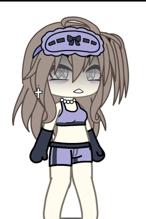 Gacha Club Sleep Outfit Ideas, Gacha Life Pjs Ideas, Gacha Life Pajamas Ideas, Gacha Club Pjs Ideas, Gacha Pj Outfits, Gacha Avatar Ideas, Gacha Life Pajamas, Gacha Life Oc Ideas Girl, Gacha Life Outfits Girl