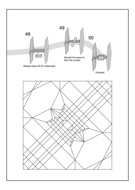 Star Wars Origami, Origami Diagrams, Tie Fighter, Origami Crafts, Origami, Star Wars, Drive
