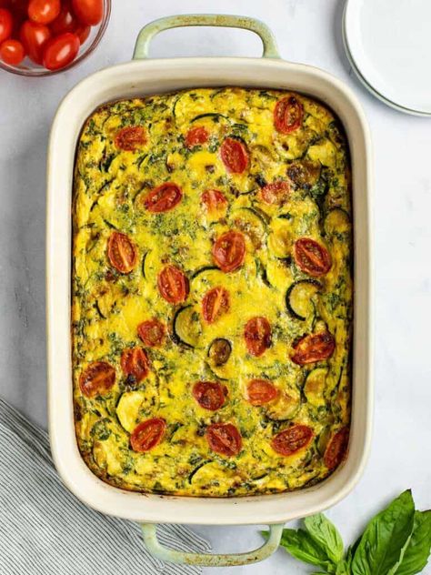 Frittata Recipes Baked, Recipe With Zucchini, Zucchini Frittata Recipe, Italian Frittata, Zucchini And Tomato, Tomato Frittata, Easy Frittata Recipe, Baked Frittata, Sauteed Tomatoes