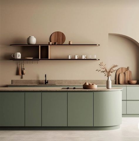 Earthy Kitchen, Divider Ideas, Sage Green Kitchen, Bread Homemade, Kitchen Cabinet Colors, Amazing Images, Kitchen Room Design, Kitchen Inspiration Design, Homemade Christmas Gifts