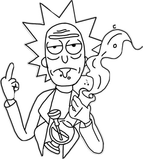 Rick And Morty Tattoo, Rick And Morty Drawing, Trippy Drawings, Cartoon Coloring, Graffiti Style Art, Tattoo Design Book, Easy Doodles Drawings, Cartoon Tattoos, Cartoon Coloring Pages