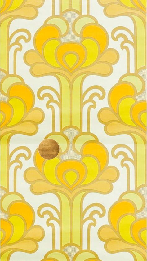 I’m obsessed with this pattern. So timeless it could fit in any home throughout time. Mid Century Wall, Winter Wonderland, Mid Century, Orange, Yellow, Wall