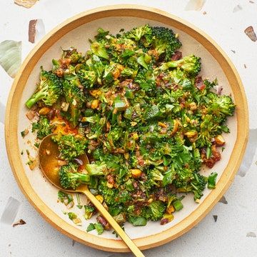 Sticky Dates, Toasted Pistachios, Easy Broccoli Recipes, Spoon Salad, Raw Pistachios, Make Ahead Salads, Healthy Thanksgiving Recipes, Raw Broccoli, Starch Solution