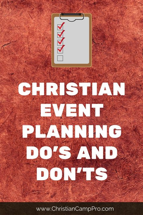 When it comes to planning Christian group events, you always want to follow a set of proven guidelines to ensure success. In order to help you have a smoothly ran event, we’ve put together two quick lists to follow.  The first list covers 7 things to do or consider for your event, and the second [...] Singles Event Ideas, Group Event Ideas, Church Event Ideas, Church Game Night, Fellowship Ideas, Couple Event, Christian Retreat, Church Foyer, Event Proposal