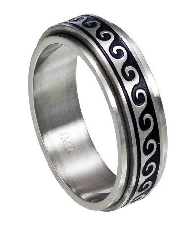 www.justmensrings.com Tungsten Jewelry, Glow Jewelry, Sweet Ring, Gold Gift Boxes, Mens Rings, Ring Sale, Stainless Steel Ring, Sterling Silver Filigree, Spinner Ring