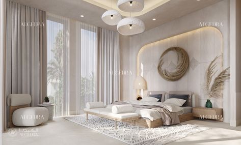 2024's Top Bedroom Window Treatments | Blinds, Curtains, and The Latest in Bedroom Curtain Design Villa Exterior Design, Modern Window Treatments, Window Treatments Bedroom, Layered Curtains, Retail Interior Design, Interior Design Work, Hospital Interior Design, Bedroom Windows, Hotel Interior Design