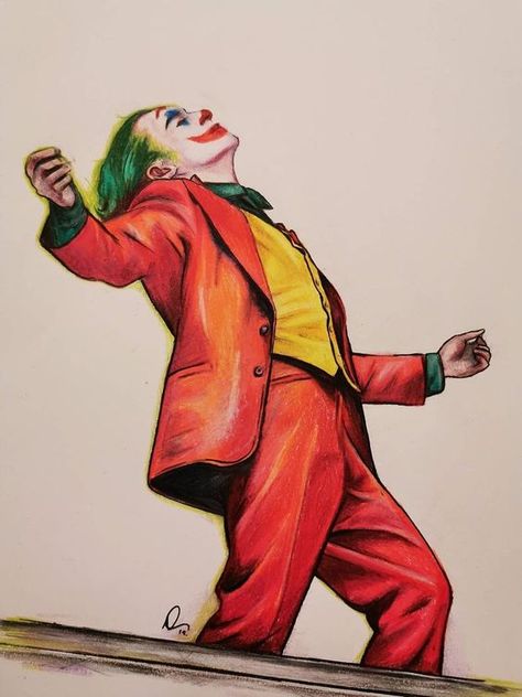 Joker Art Drawing, Joker Drawing, Marvel Art Drawings, Joker Drawings, Color Pencil Sketch, Prismacolor Art, Joker Art, Colour Pencil, Joaquin Phoenix