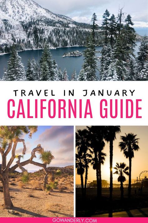 Check out the top places to visit in California this January and make your winter trip unforgettable. California Vacation Ideas, Places To Visit In California, Southern California Travel, Couples Trip, Mendocino California, Trip To California, Winter Travel Destinations, Winter Air, California Vacation