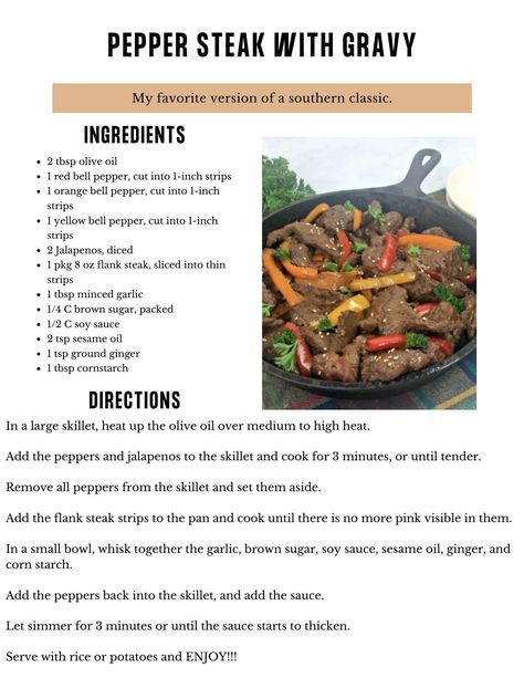 Pepper Steak With Gravy, Steak Stirfry Recipes, Steak With Gravy, Pepper Steak Stir Fry, Steak Stir Fry, Pepper Steak Recipe, Pepper Steak, Steak Recipe, How To Make Pizza