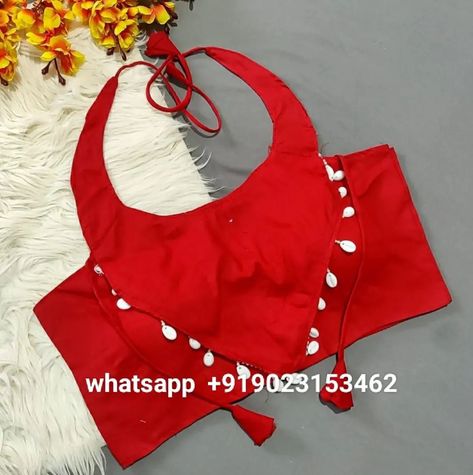 Price: 699/-❣️ whatsapp us on +919023153462✔️ Pure Cotton Kaudi Work Halter Neck Traditional Blouse #HalterNeckBlouse #TraditionalBlouse #KaudiWorkBlouse #CottonBlouse #EthnicWear #HandcraftedBlouse #IndianFashion #DesignerBlouse #HalterNeck #WomenFashion Stitching Designs, Fabric Stitching, Halter Neck Blouses, New Blouse Designs, Elegant Blouse Designs, Cotton Blouses, Blouse Design, Halter Neck, Indian Fashion