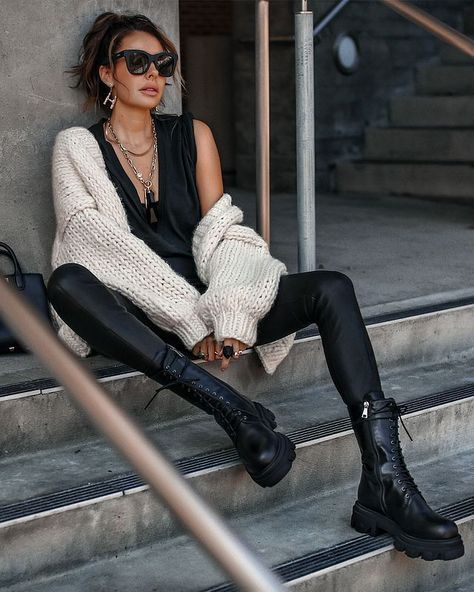 Daily Details January 10, 2021 How To Style Combat Boots, Boots Outfit For Women, Style Combat Boots, Combat Boot Outfits, Combat Boot Outfit, White Combat Boots, Personal Fashion Stylist, Black Combat Boots, Street Style Chic