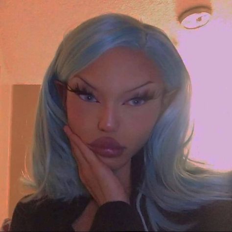 Blue Wig, Edgy Makeup, Swiss Lace, Tiffany Blue, Lace Front Wig, My Cat, Lace Frontal, Pretty Hairstyles, Hair Goals