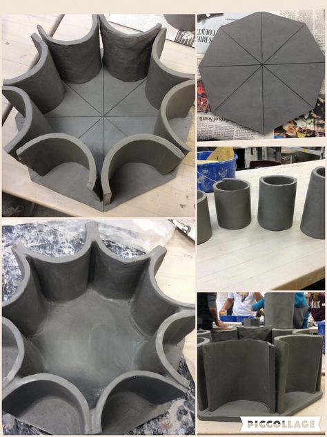 Slab Container - Part 1🕸🕸🕸 Ceramic Slab Box Ideas, Slab Built Ceramics, Clay Slab Projects, Slab Clay Projects, Slabs Ceramics Ideas, Slab Container, Clay Box, Slab Ceramics, Pottery Patterns