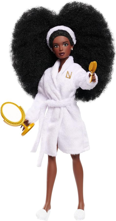 Wedge Slippers, Slippers Outfit, Black Entrepreneurs, Soft Robes, Wash Day, Spa Inspiration, White Wedges, Black Barbie, Accessories Set