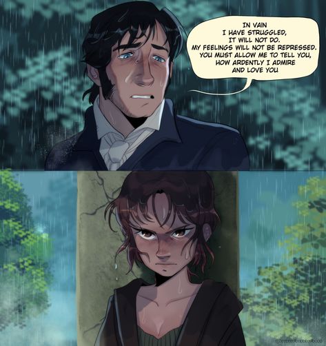 Fanart Collection; by beebeedibapbeediboop | #Prideandprejudice #ElizabethBennet #FitzwilliamDarcy #MrDarcy #art #fanart #illustration #characterdesign #coverart Qualities In A Partner, Screenshot Redraw, Darcy And Elizabeth, Pride And Prejudice 2005, Mr Darcy, Best Novels, Movies And Series, Book Memes, Fan Book