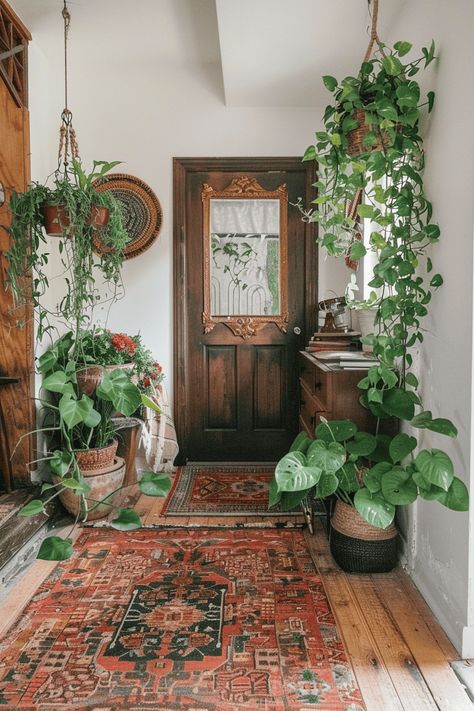 41 Mudroom and Entryway Ideas With Tips To Create Your Own Small Front Entrance Ideas Interior, Grand Millenial Entryway, Spanish Style Entryway, Spanish Entryway, Mcm Entryway, Long Narrow Hallway Ideas, Japandi Entryway, House Entryway Ideas, Entryway Aesthetic