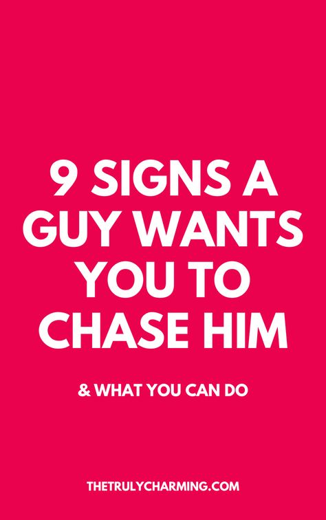 Learn the signs a guy likes you but wants you to chase him and what you should do. What Do Guys Do When They Like You, Signs A Boy Likes You, How To Know If A Guy Likes You Signs, What Do Guys Like, Signs Of Jealousy, Guy Crush, Never Chase A Man, What Men Really Want, Signs Guys Like You