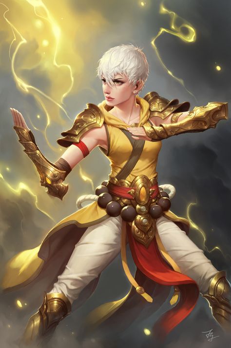 ArtStation - monk of diablo3, f y Monk Dnd, Diablo Immortal, Female Hairstyles, Female Martial Artists, Dungeons And Dragons Art, Female Outfits, Fantasy Collection, Martial Artists, Dungeons And Dragons Characters