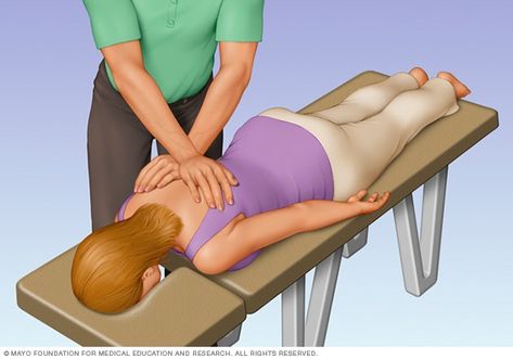 Chiropractic adjustment - Mayo Clinic Clinic Art, Disk Herniation, Nerve Health, Chiropractic Adjustment, Chiropractic Care, Mayo Clinic, Neck Pain, Chiropractic, Back Pain