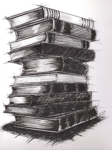 The drawing with the stack of books was for a poster to help promote the book club. Description from tmartblog.wordpress.com. I searched for this on bing.com/images Charcoal Drawings, Drawing Faces, Smart Art, Charcoal Art, Still Life Drawing, Book Drawing, Art Simple, Pencil Art Drawings, Charcoal Drawing