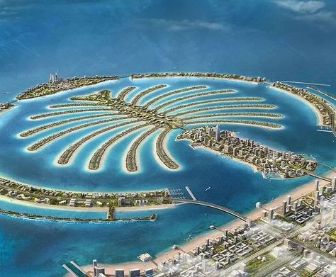 Dubai Trip, Man Made Island, Palm Island, Dubai Real Estate, Travel Ads, Palm Jumeirah, Travel Locations, Baguette Cut Diamond, Travel Aesthetic