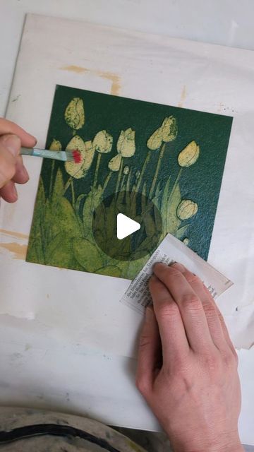 Collagraph Printmaking Ideas, Collograph Printmaking, Collograph Print, Collagraph Prints, Collagraph Printmaking, Stencil Print, Tulips Spring, Stencil Printing, I Get It