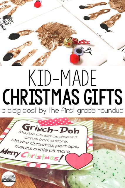 Easy and adorable DIY Christmas gifts made by kids for parents. Plus, gifts to give your class for Christmas! Crafts To Make For Gifts, Preschool Parent Christmas Gifts, Christmas Gifts Made By Kids, Gifts Made By Kids, Diy Christmas Gifts For Parents, Kid Made Christmas Gifts, Made Christmas Gifts, Preschool Christmas Gifts, Gift Jars