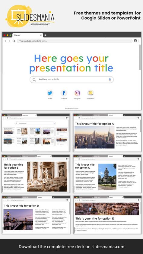 Google Inspired Ppt Template, Google Inspired Design, Pixelab Template, Website Powerpoint Template, Google Powerpoint Template, Websites For Presentation Templates, Ppt Ideas For School, Aesthetic Canva Presentation Templates, Google Ppt Template