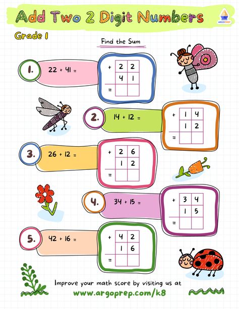 Addition Activity For Grade 2, 2 Digit Addition Without Regrouping, Column Addition, Adding Numbers, Addition Activities, Three Digit Numbers, Preschool Schedule, Tracing Worksheets Preschool, Work Sheet